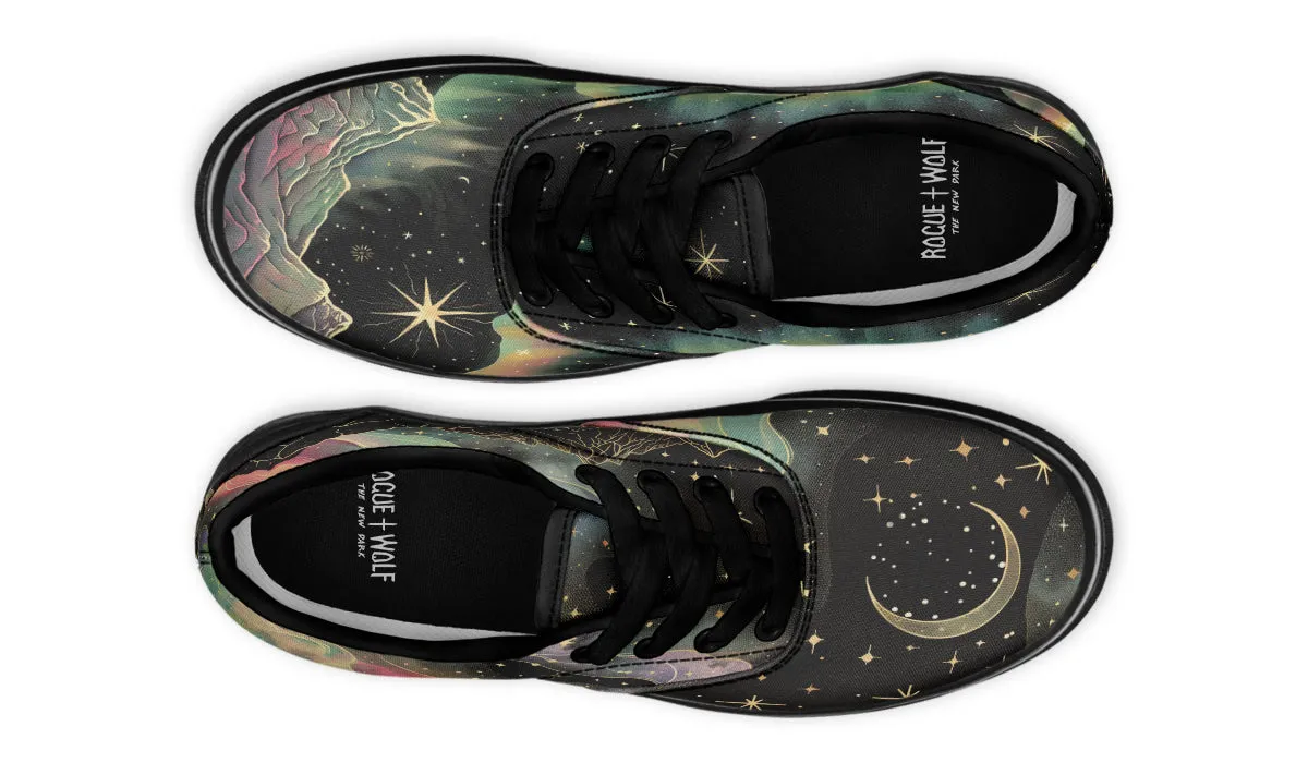 Northern Lights Street Sneakers - Premium Vegan Canvas Sneakers with Durable Waffle Soles