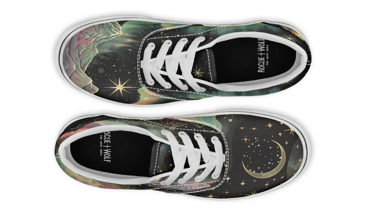 Northern Lights Street Sneakers - Premium Vegan Canvas Sneakers with Durable Waffle Soles