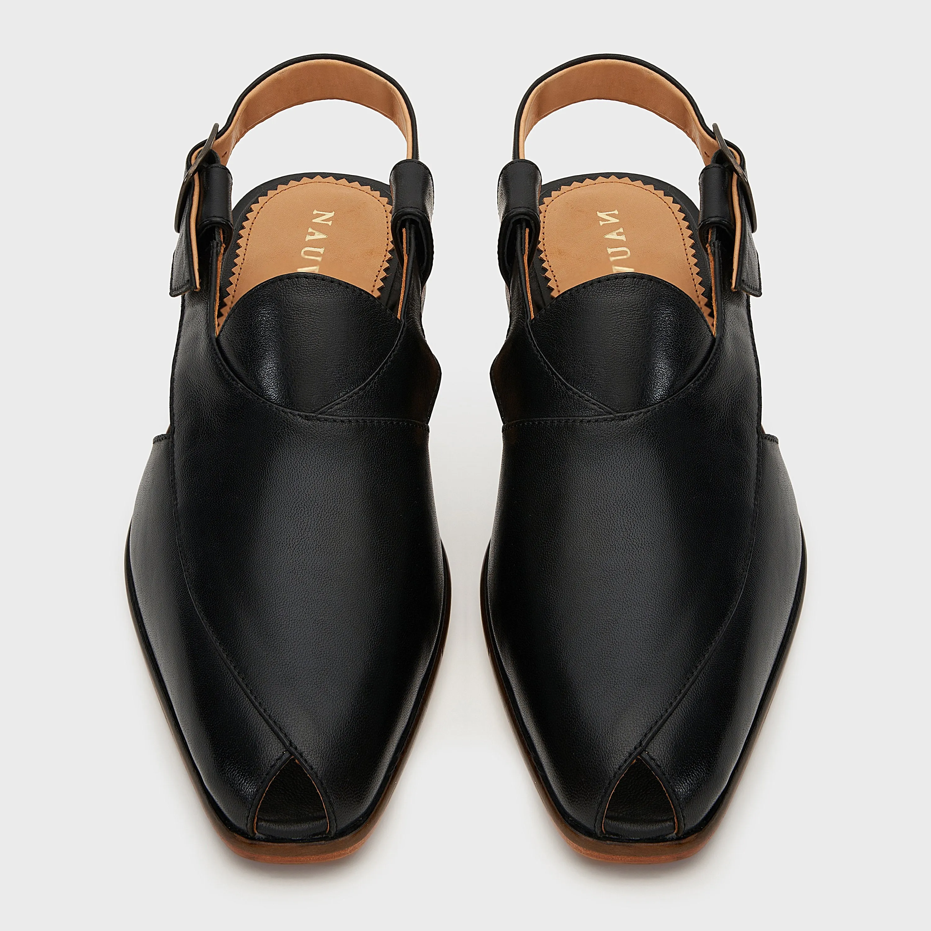 Peshauri Baandh | Black Leather