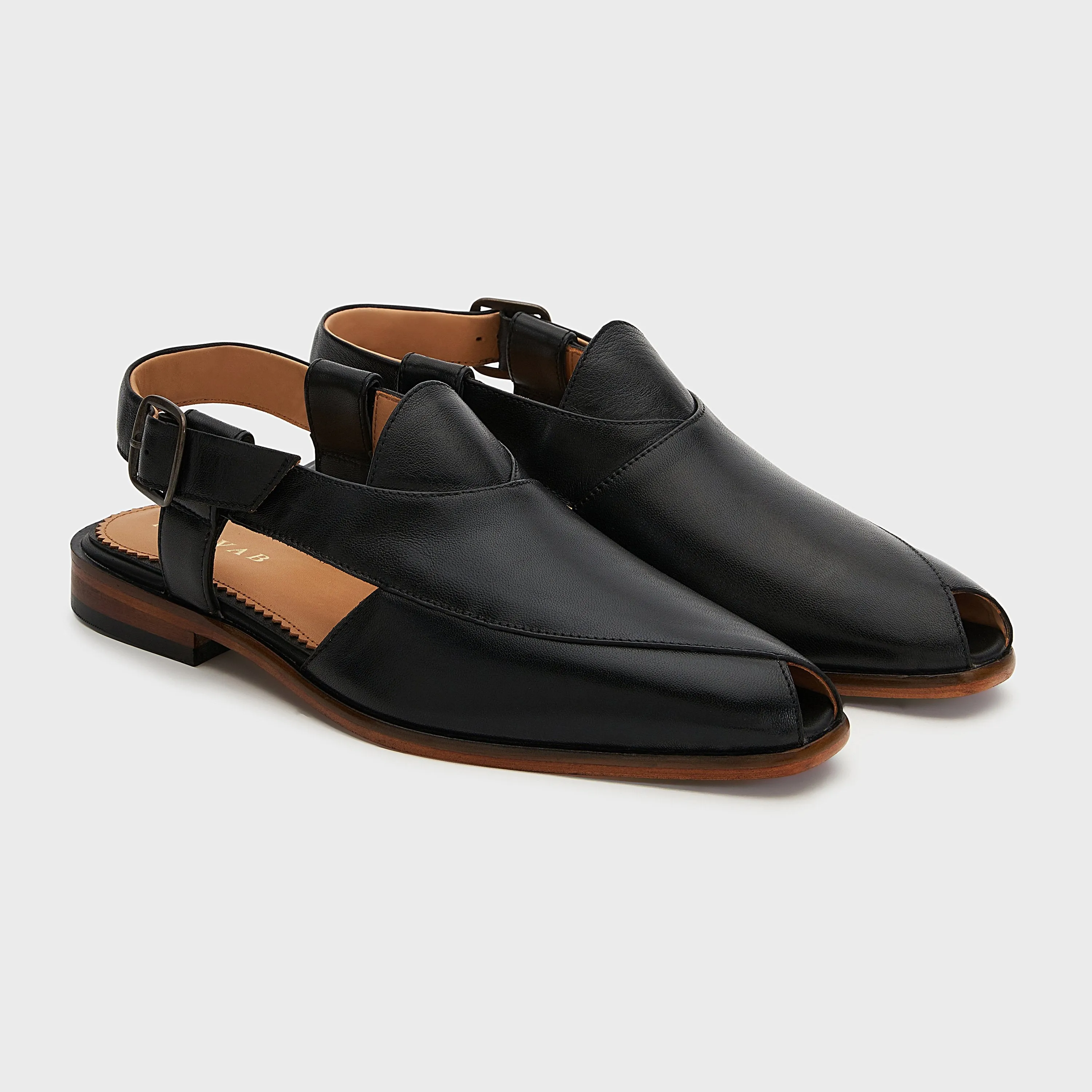 Peshauri Baandh | Black Leather