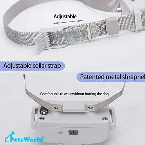 PetsWorld Multi-Sensor Bark Control Collar with Adjustable Training Modes