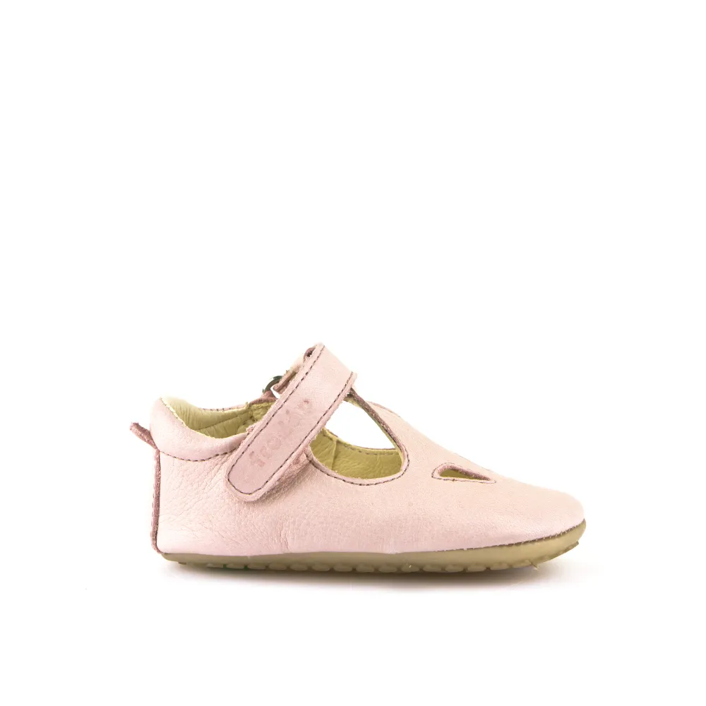 Prewalker Leather T-Bar- Light Pink