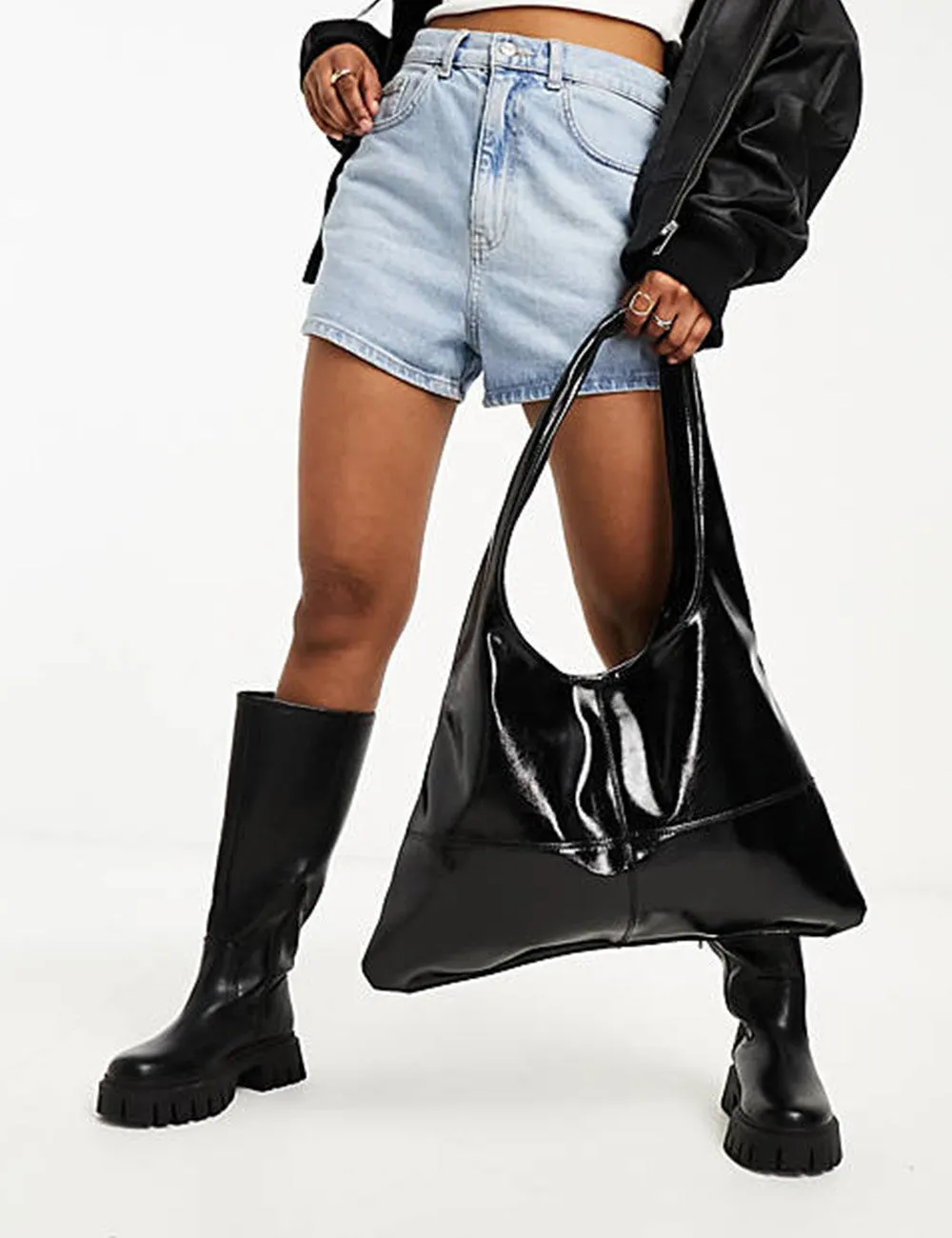 PUBLIC DESIRE THE SLOUCHY BLACK BAG