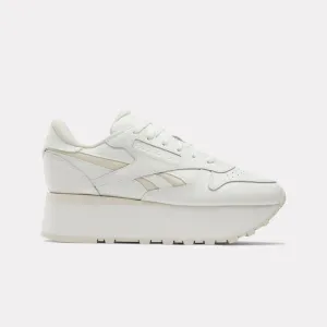 Reebok Footwear Women Classic Leather Triple Lift Shoes CHALK/CHALK/ALABASTER