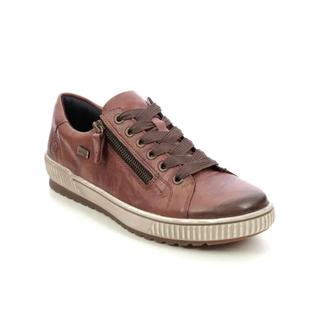 Remonte D0700-22 Ottawa Tan Leather Tex Lace-Up Trainers