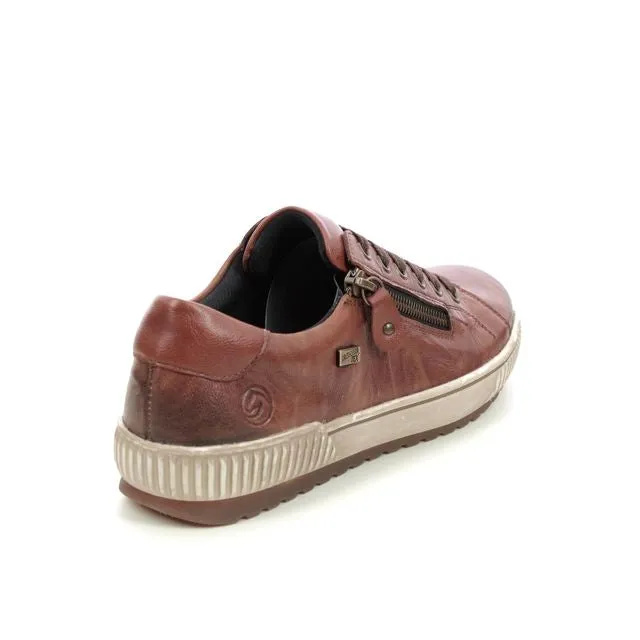 Remonte D0700-22 Ottawa Tan Leather Tex Lace-Up Trainers