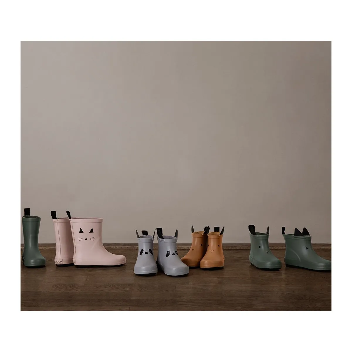 Rio Rain Boot - Panda dumbo grey