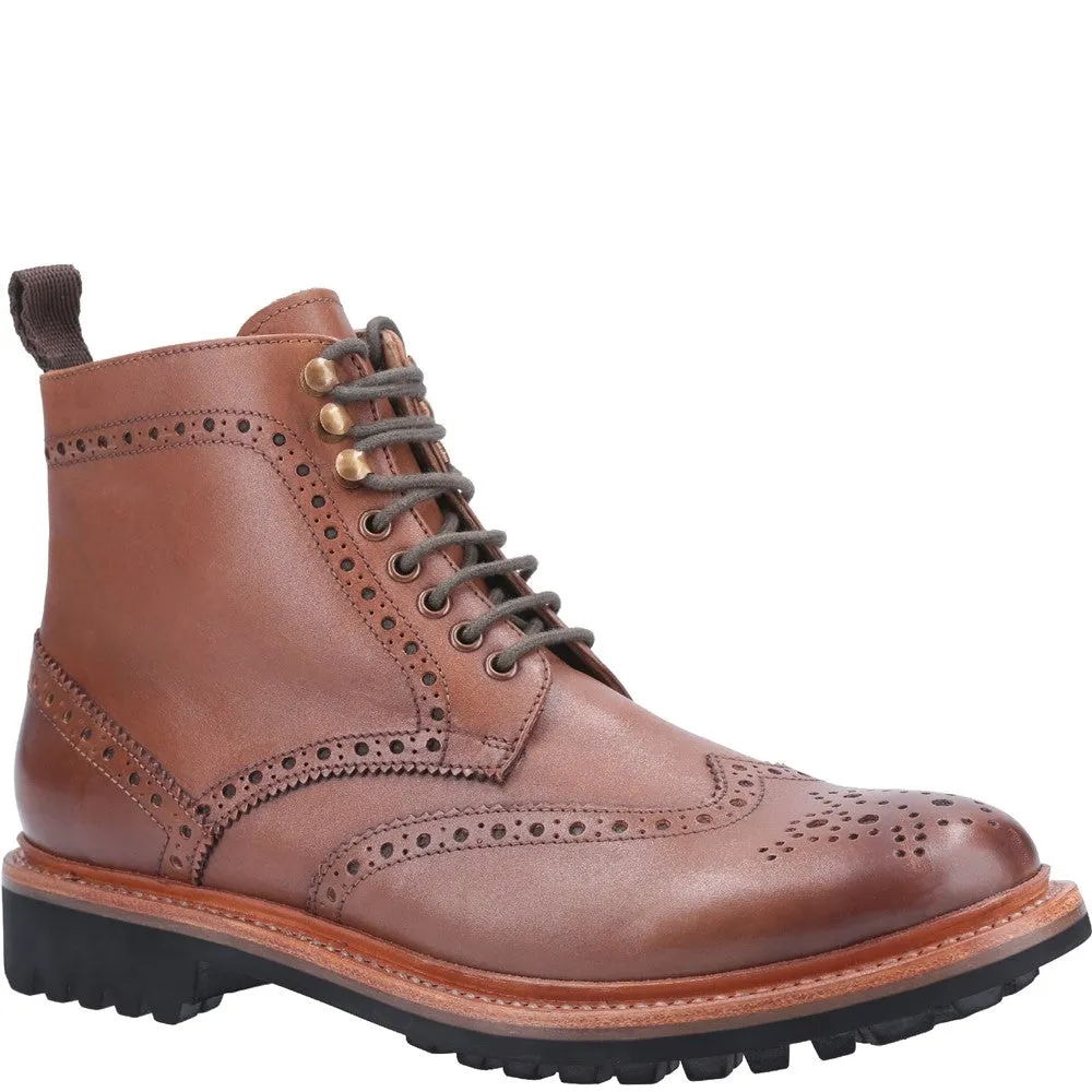 Rissington Commando Goodyear Welt Boots Brown