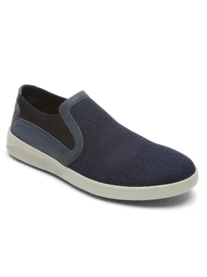 Rockport Men's Caldwell Twin Gore Slip-On Navy Mesh Leather CI3169