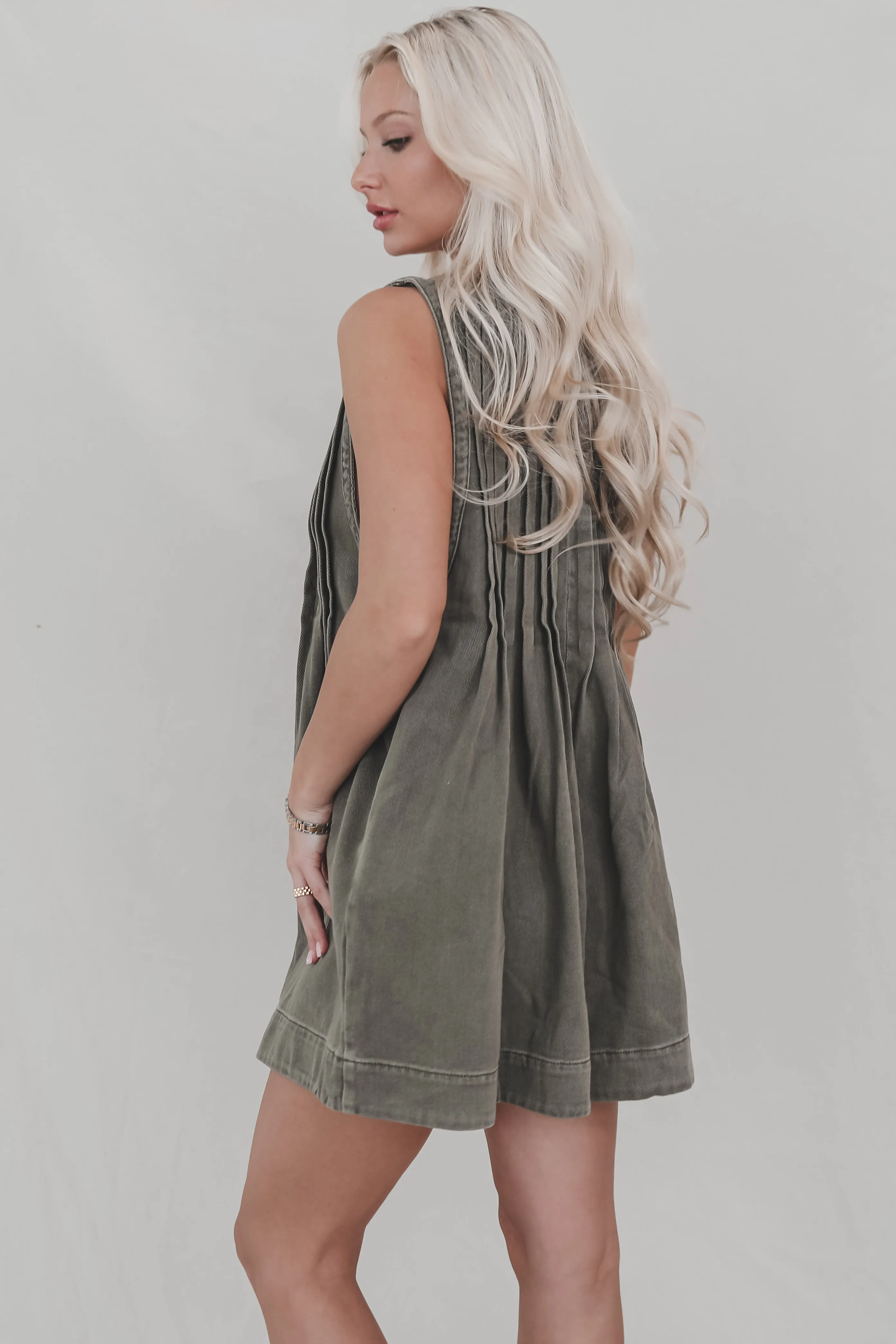 She's Got An Edge Washed Denim Romper