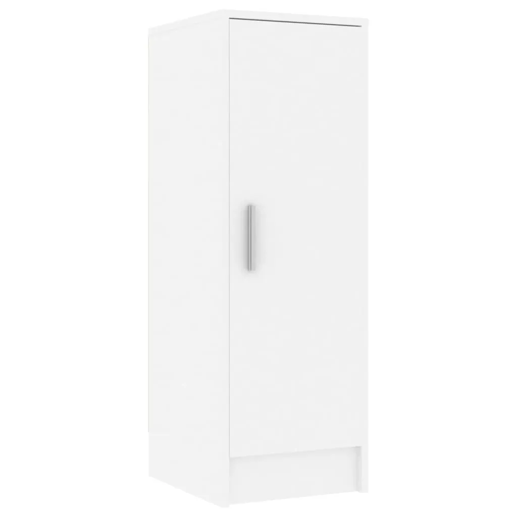 Shoe Cabinet White 32x35x92 cm Chipboard