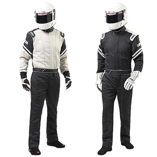 Simpson Legend II Racing Suit - Gray/Black