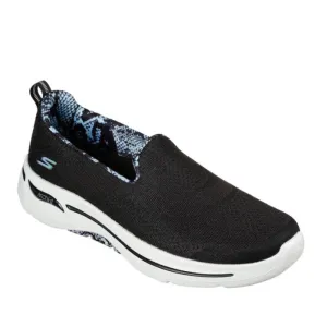 Skechers Arch Fit Slip Ons Wild Vision Black Blue