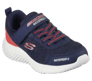 Skechers Boys Bounder Dripper Drop Trainer Navy/Red