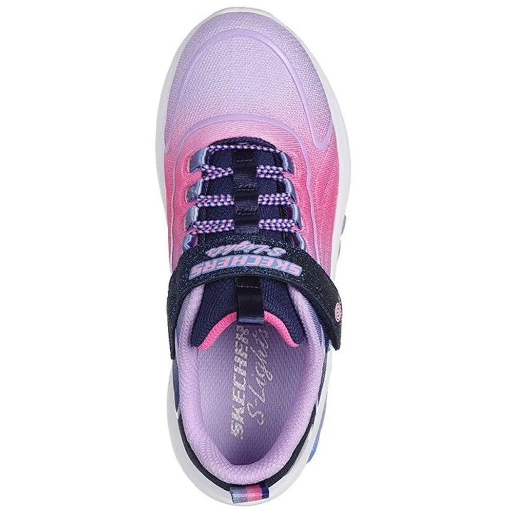 Skechers Girls Rainbow Cruisers Navy