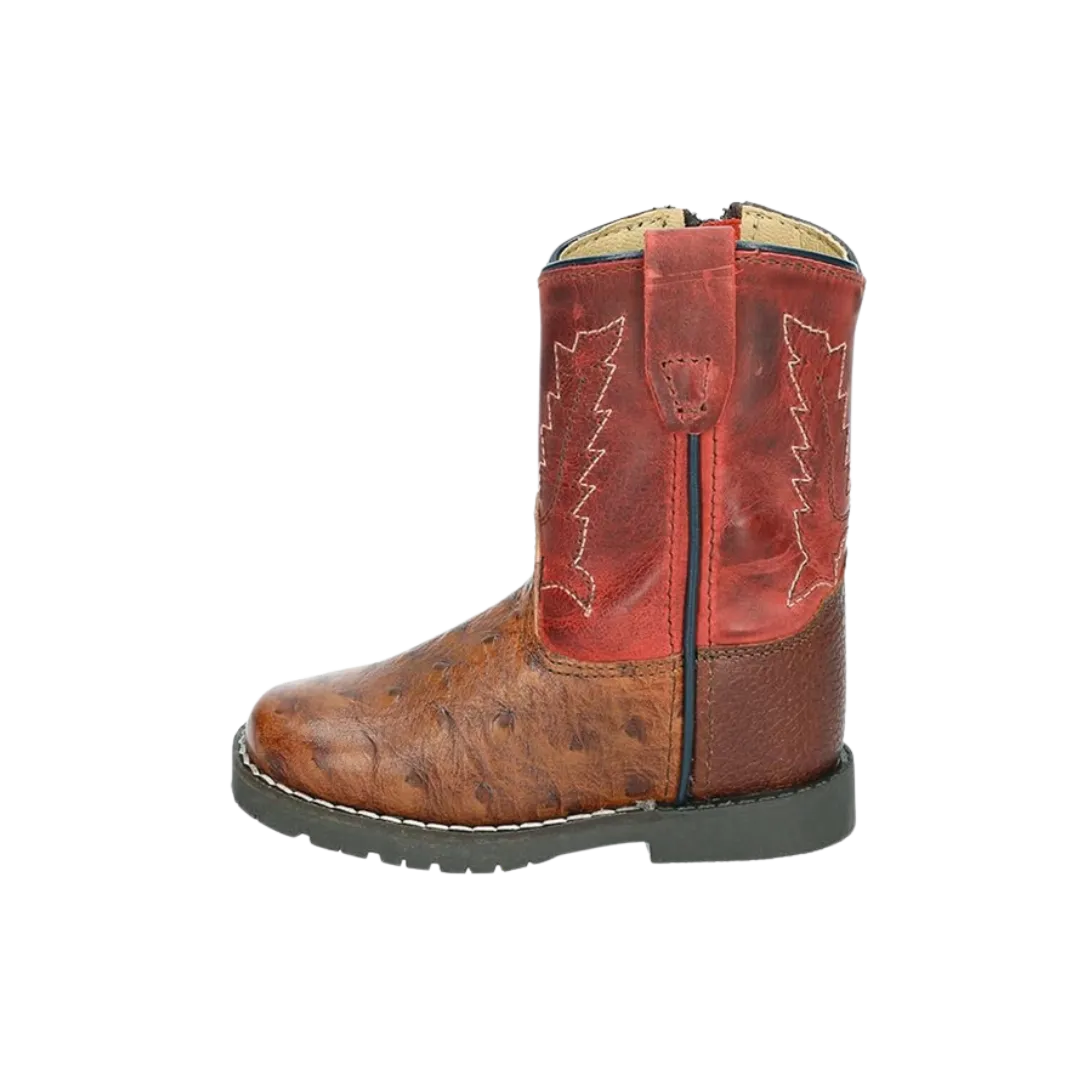 Smoky Mountain Kid's Boots Autry Western Cognac/red Boots