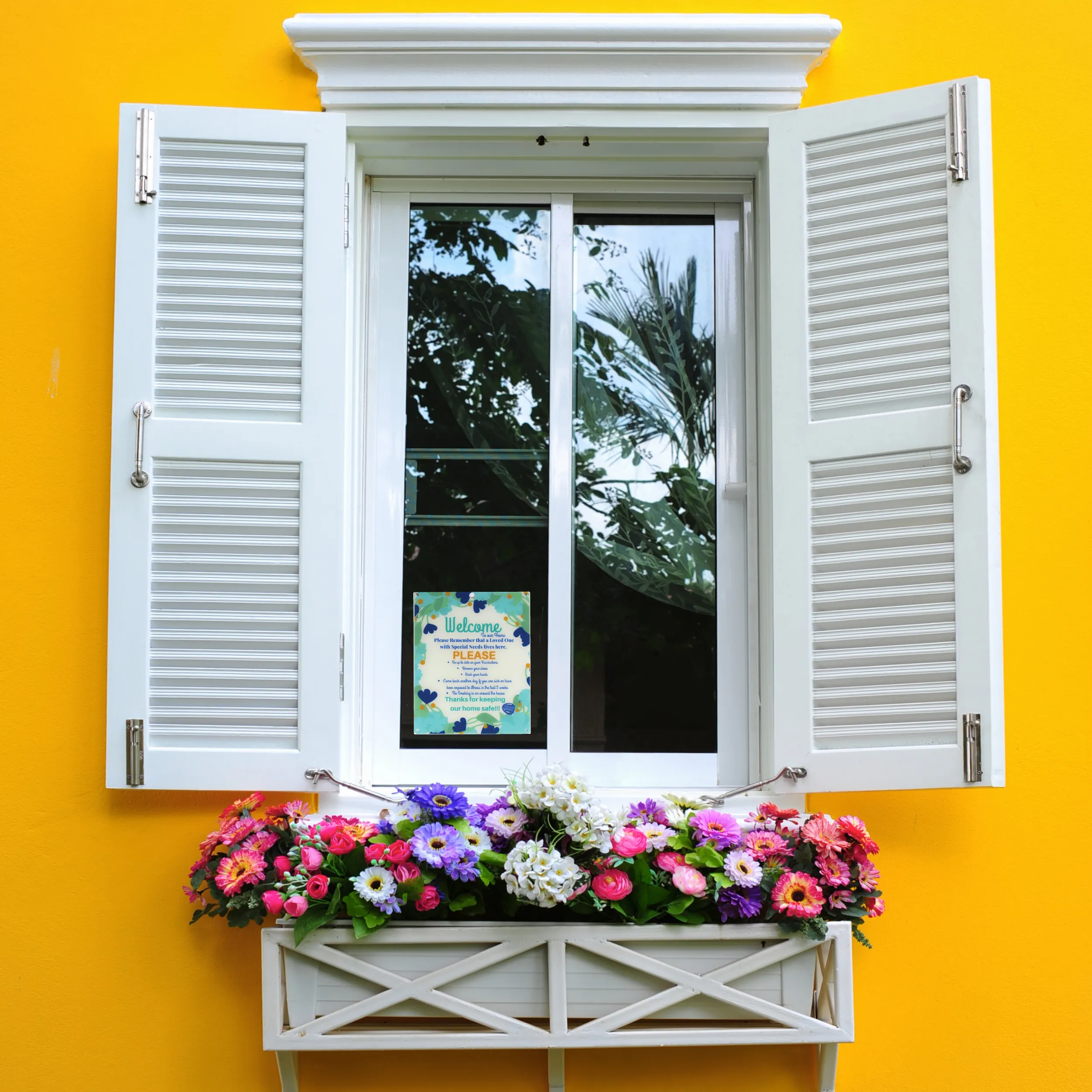 Special Needs Loved One Door Sign - Flower