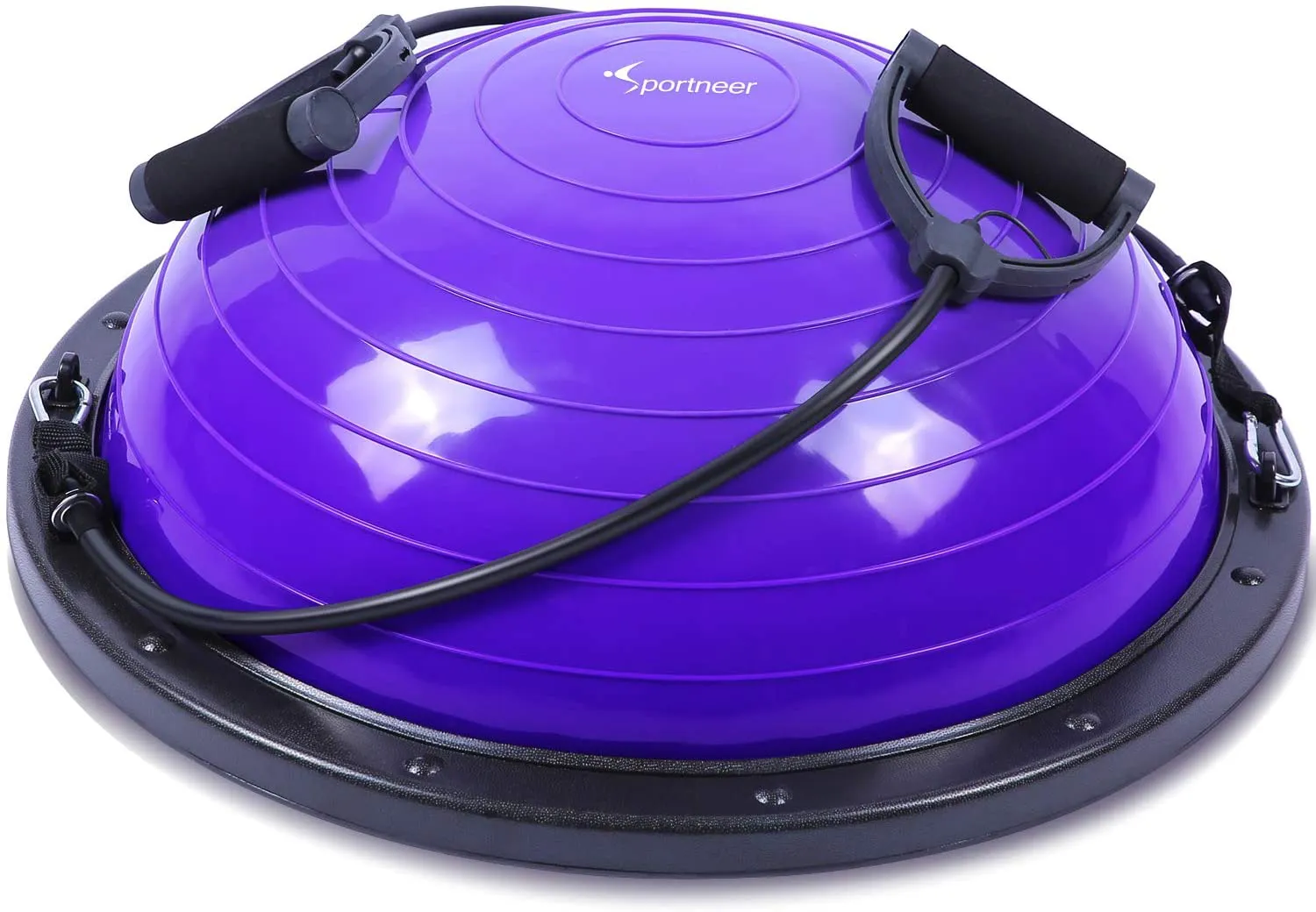 Sportneer Half Balance Ball Balance Board with Resistance Bands Balance Trainer with Pump for Core Ab Training Yoga Home Fitness Stability Workout Strength Exercise Physical Therapy & Gym