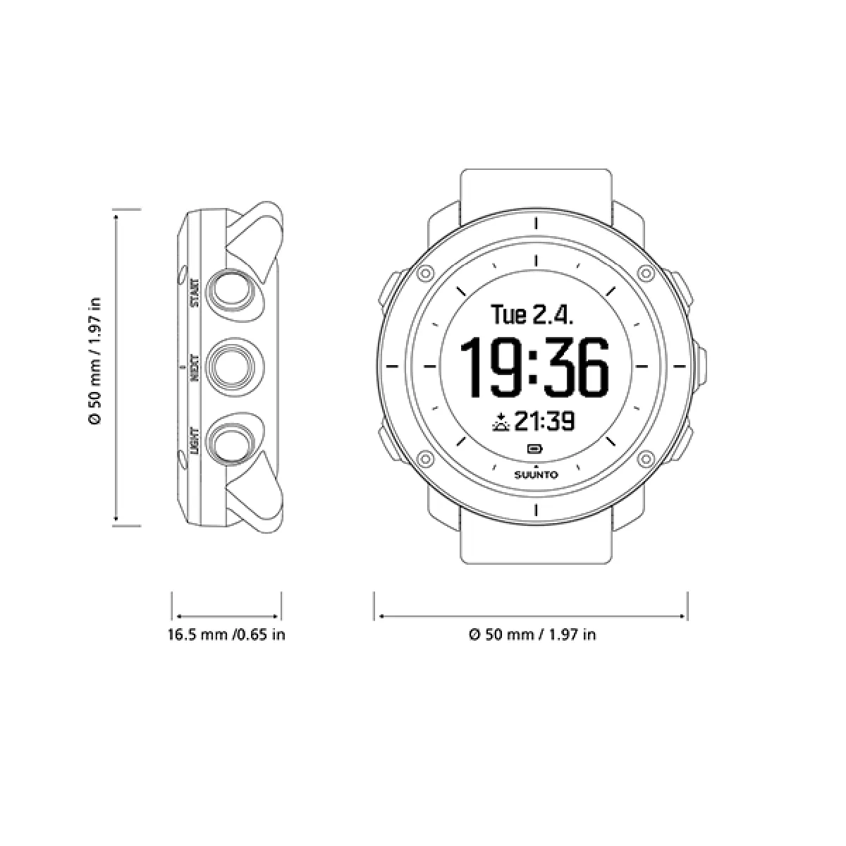 Suunto traverse training Adult's Smartwatch GPS white