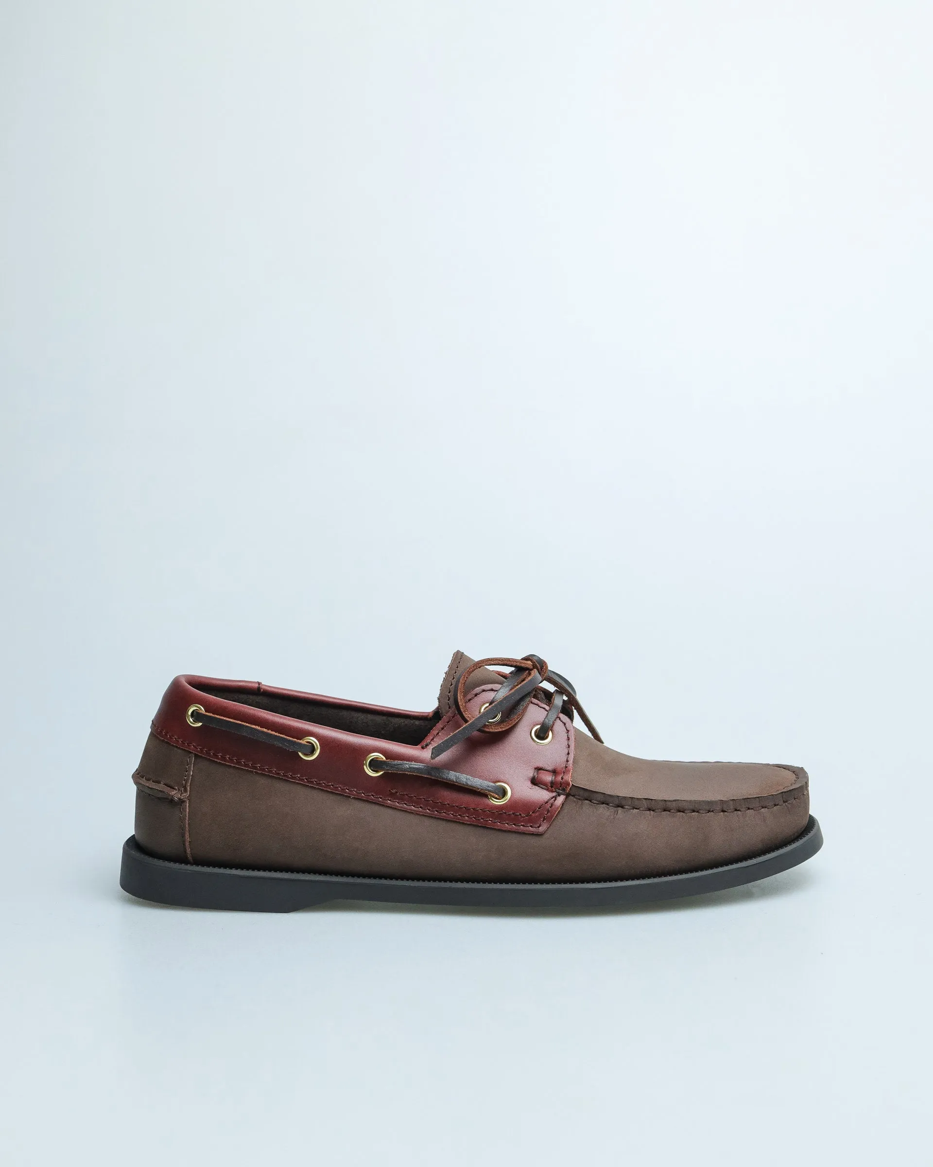 Tomaz C328A Men's Leather Boat Shoes (Coffee/Wine 1)