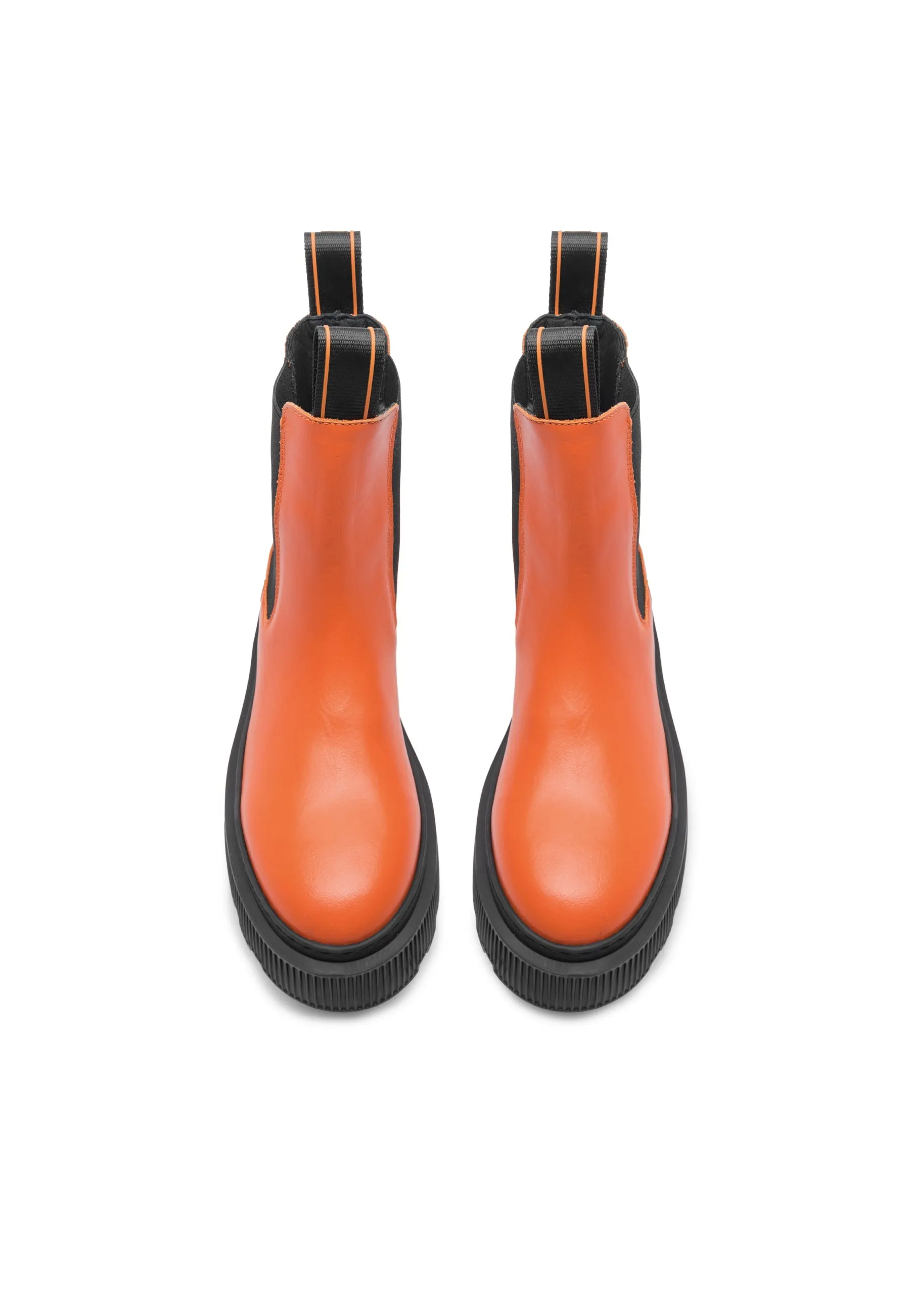 Trixy Orange Chelsea Boots