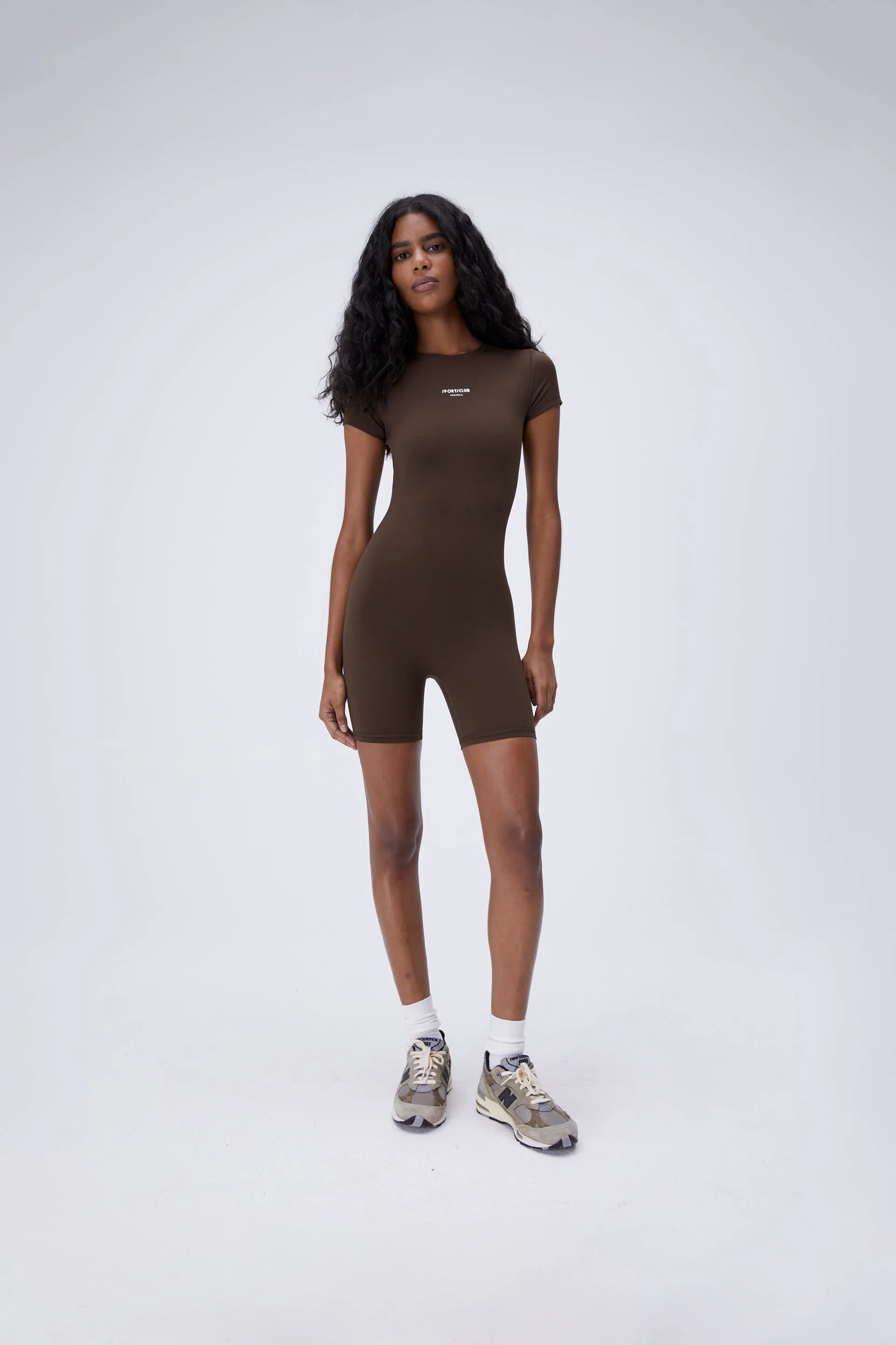 Ultimate Short Sleeve Romper - Espresso Brown