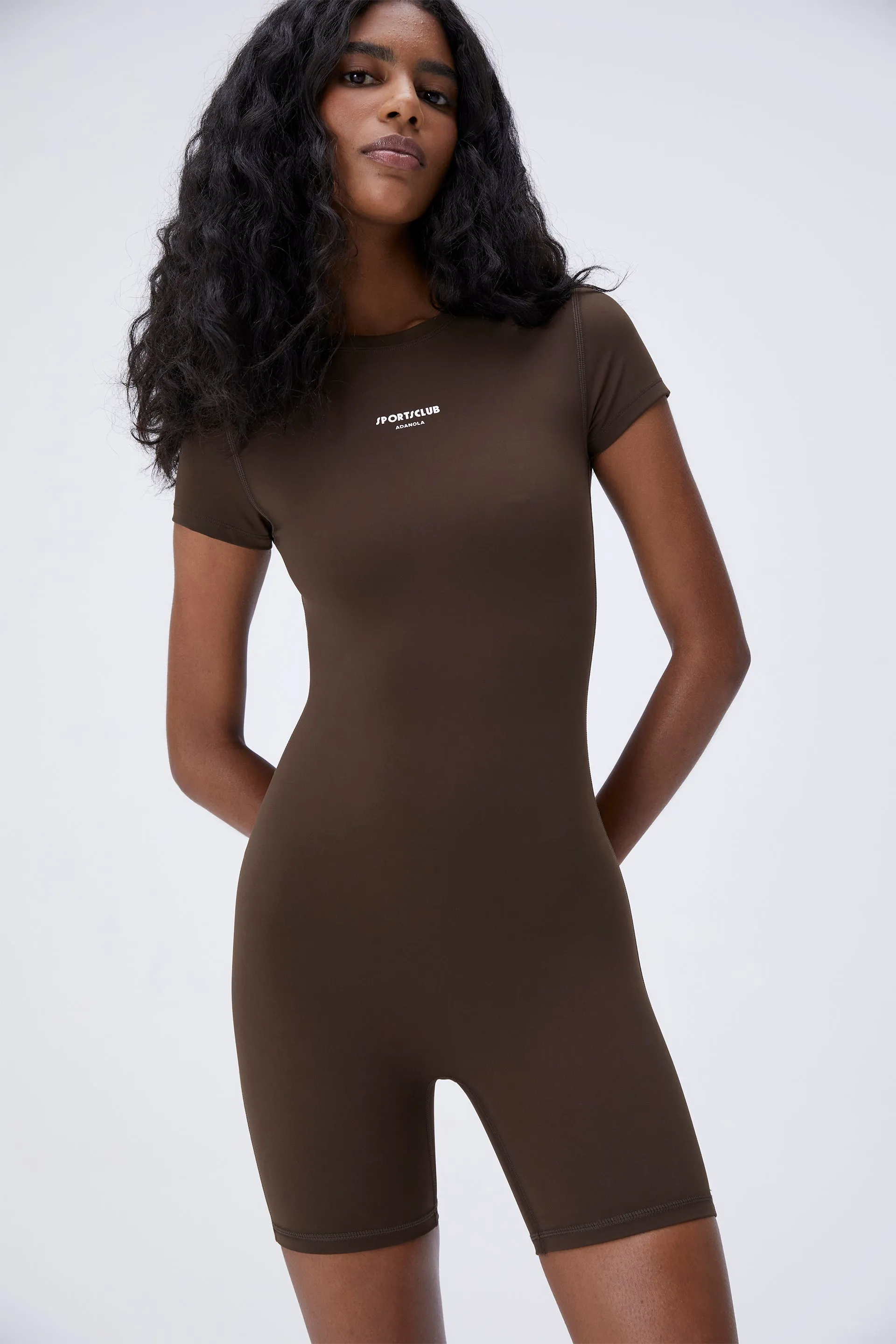 Ultimate Short Sleeve Romper - Espresso Brown