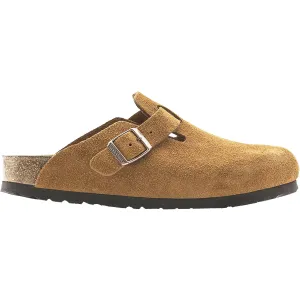 Unisex Birkenstock Boston Soft Footbed Mink Suede