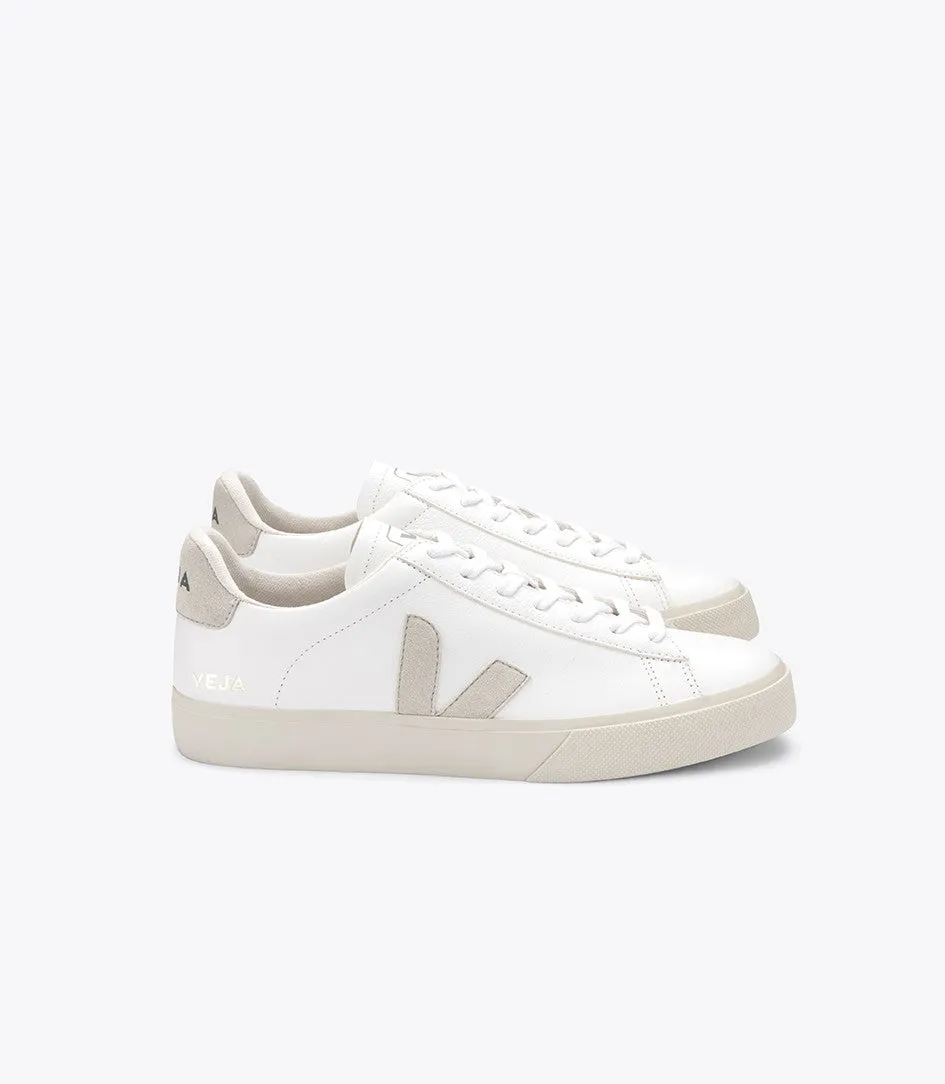 Veja - CAMPO CHROMEFREE LEATHER White Sneakers with Natural V