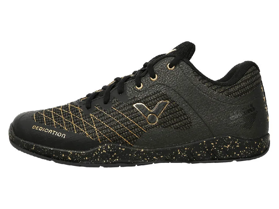 Victor VGHS CX Court Shoes [Black/Gold]