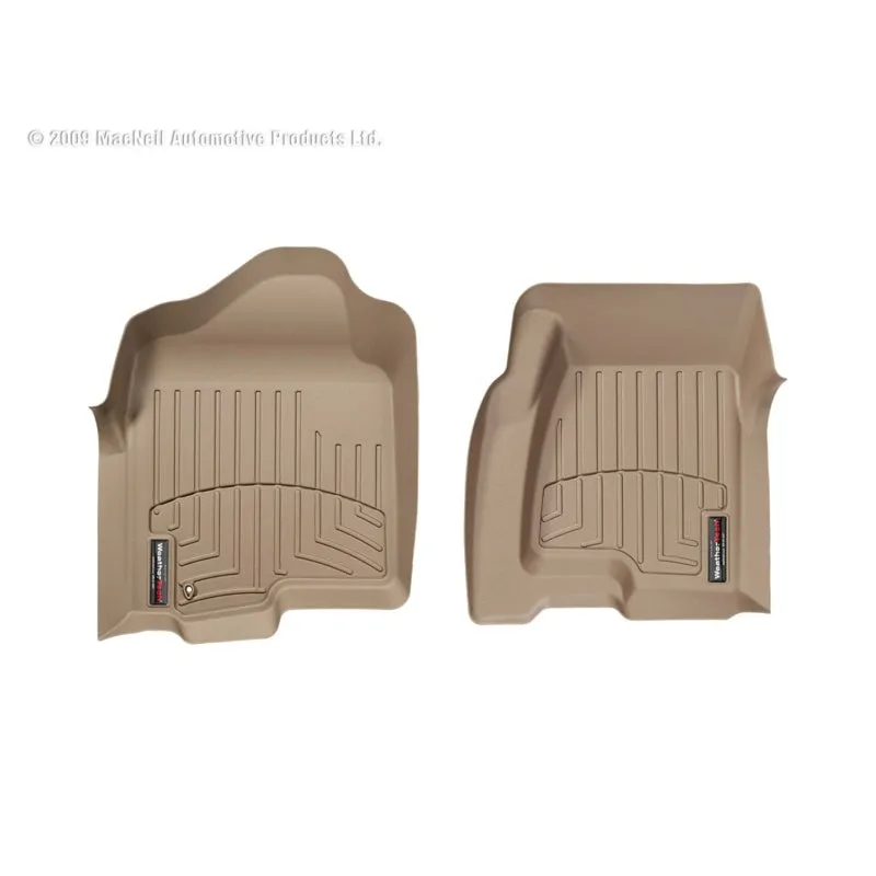 WeatherTech FloorLiners - Front - Tan - GM Fullsize SUV/Truck 1999-2007