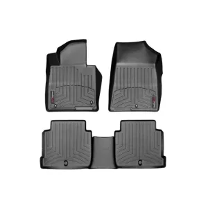 WeatherTech FloorLiners - Front/2nd Row - Black - Hyundai Sonata 2015-19