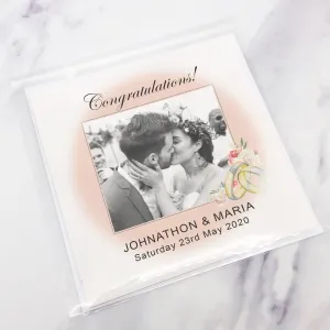 Wedding Photo Congratulations Mr & Mrs Wedding Day Card