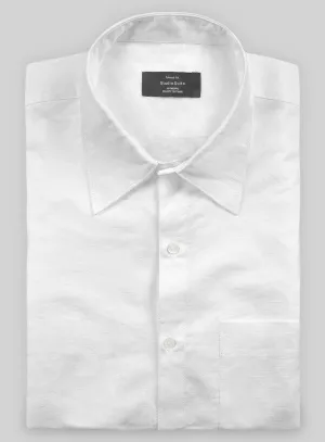 White Cotton Linen shirt