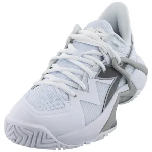 Women's B.Icon 2 AG Tennis Shoes White and Silver