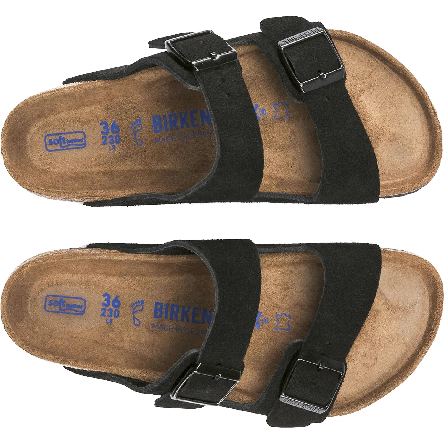 Women's Birkenstock Arizona Soft Footbed Black Suede