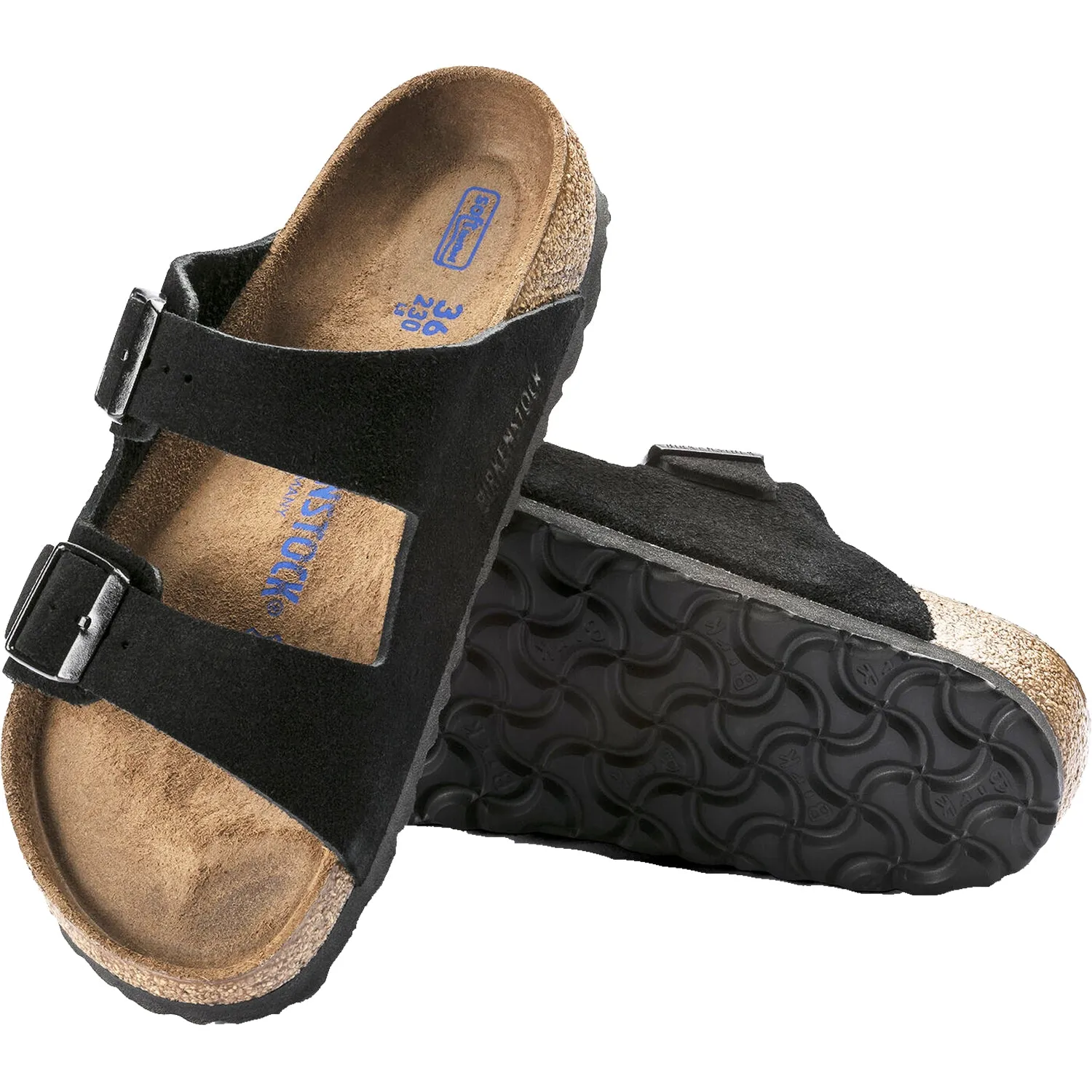 Women's Birkenstock Arizona Soft Footbed Black Suede