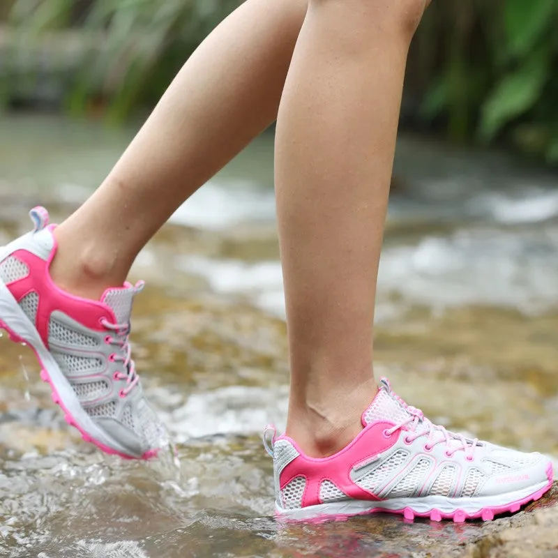 Women's Hollowed-out Outdoor Waterproof Hiking Shoes