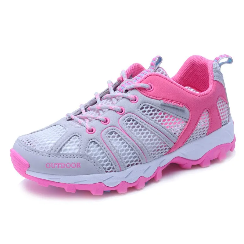 Women's Hollowed-out Outdoor Waterproof Hiking Shoes