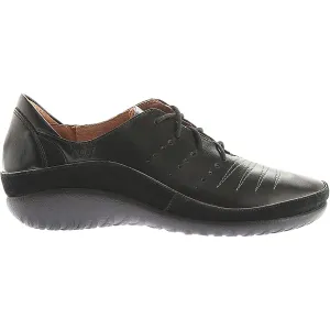 Women's Naot Kumara Black Madras Leather/Black Suede