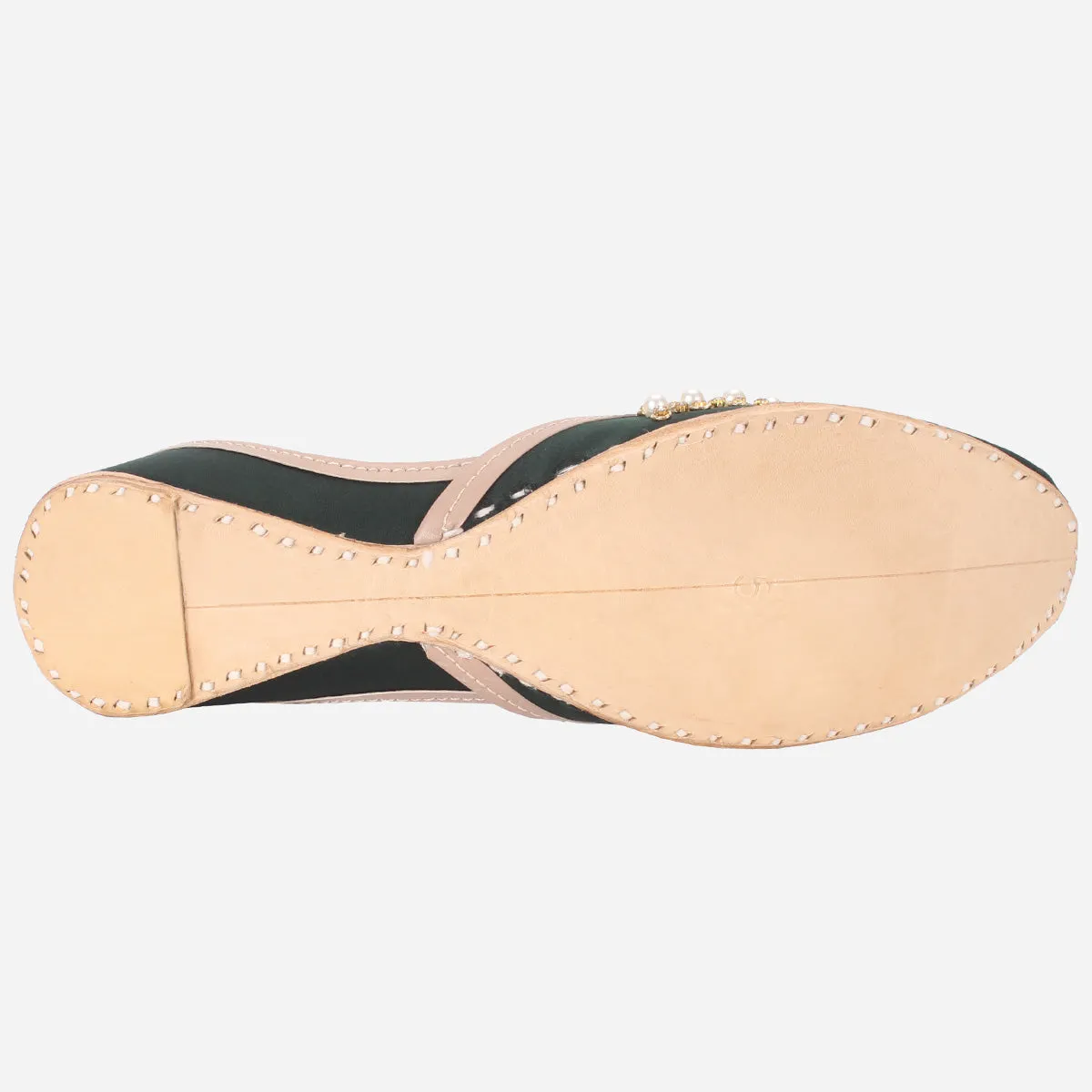 Womens "AMZIE" Leather Flat Khussa