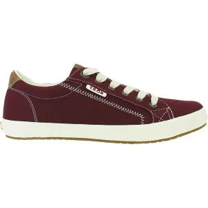 Women's Taos Star Burst Burgundy Canvas