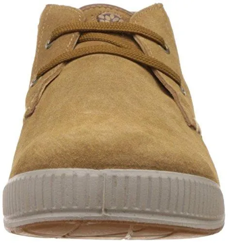 Woodland Men's Camel Leather Sneakers - 8 UK/India (42 EU)